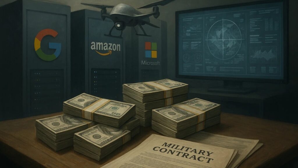 Big Tech Military AI Contracts Spark Massive Ethics War 2 Military AI contracts drive billion-dollar deals for Google, Amazon, and Microsoft – military technology focus.
